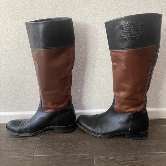 Ralph Lauren Collection Purple Label tall riding boots - Picture 5 of 11